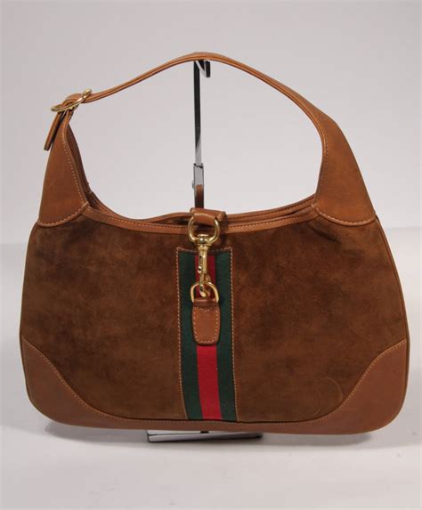 gucci brown handbags|Gucci brown suede hobo bag.